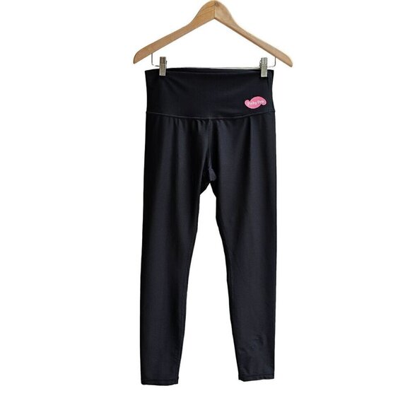 Pinky Pete Women's High-Waisted Black Leggings Nylon/Spandex Size M - Picture 1 of 9